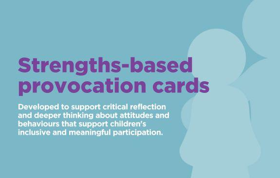 Strengths-based provocation card series